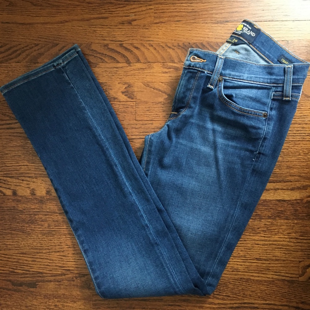 Lucky brand Charlie straight low rise denim jeans sz 2/26